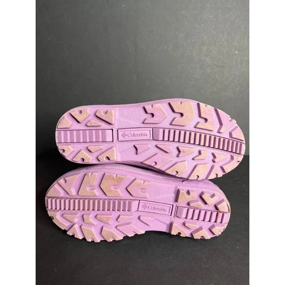 Columbia Big Kids Powderbug Plus Snow Winter Ski Boots Waterproof Purple Size 4